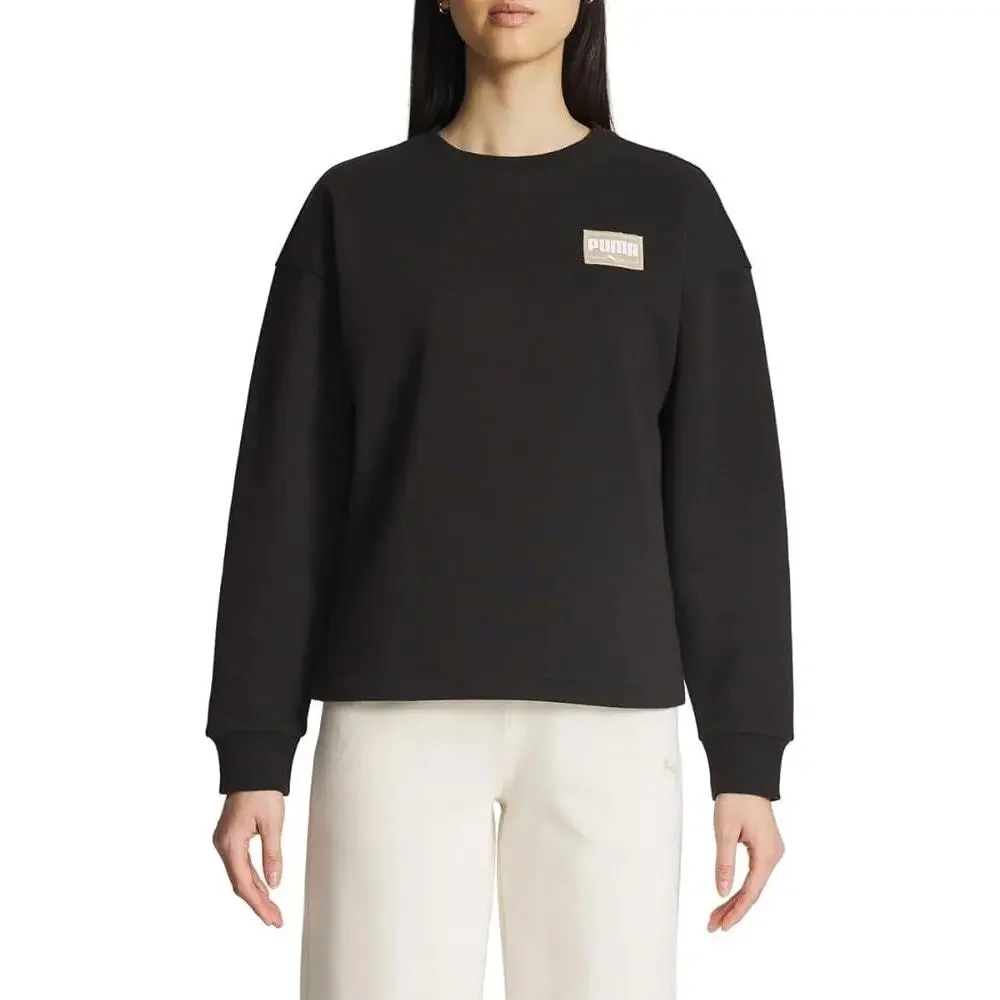 Puma Black Pullover Crewneck Sweatshirt M‎